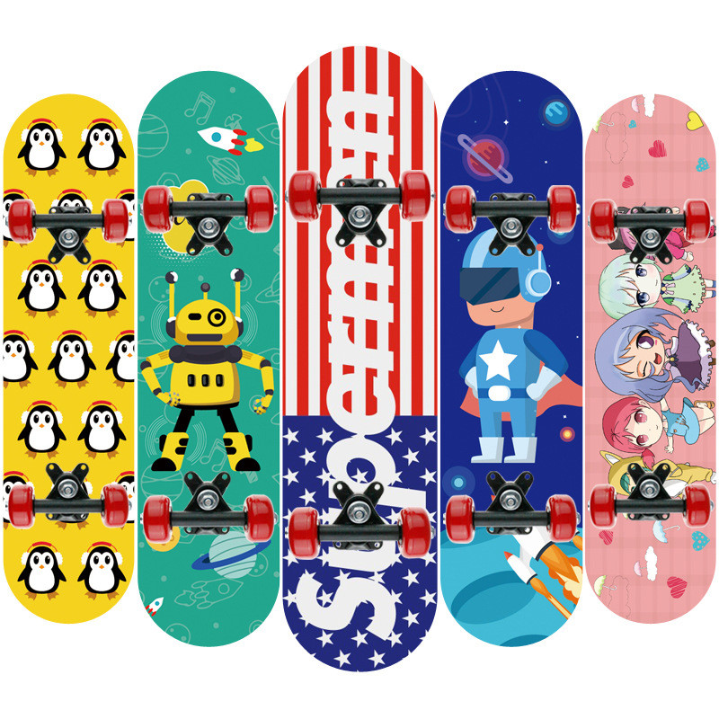 Buy cheap Wooden Promotional Colorful Children Skateboard  Logo Customized product