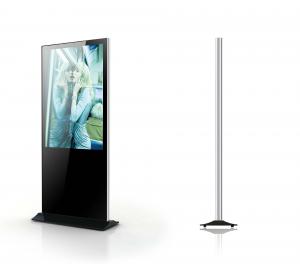 Buy cheap 55 Inches 140mm Thick Floor Standing Touch Screen Kiosk With Live Broadcast product