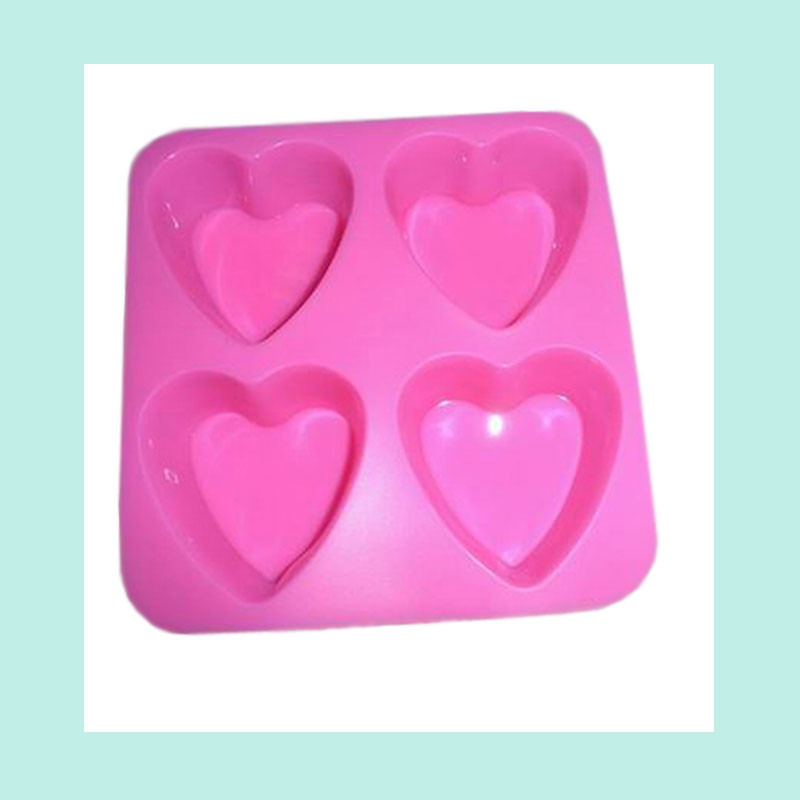 Buy cheap 6 cavity flower silicone muffin cake molds ,4 cavity heart shape silicone cake molds product