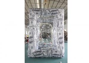 Buy cheap 2.3x3.2mH Oxford Dollars Printing Inflatable Money Machine Booth product