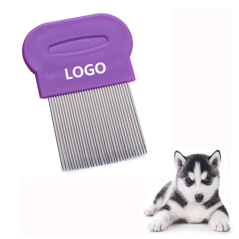 Buy cheap Colorful Promotional Pet Comb Stainless Steel Comb Cheap Gifts Logo Customized product