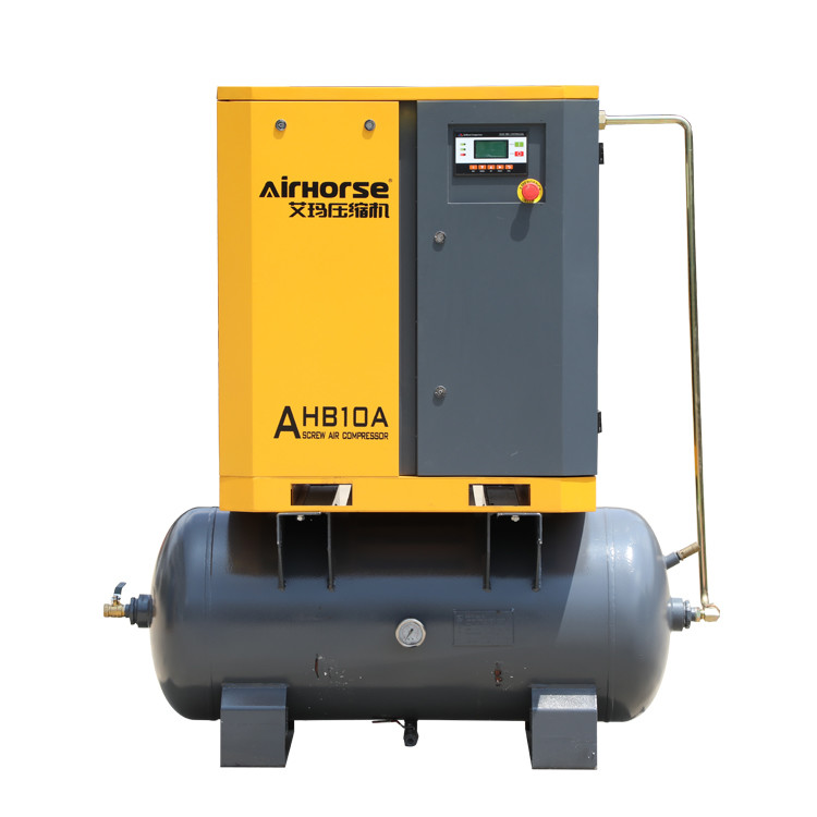 Buy cheap Electric driven 7.5KW 10HP 2 in 1 Rotary Screw Air Compressor with air tank with CE,ASME certificate product