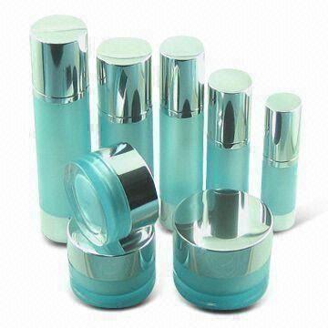 Buy cheap Acrylic Jar and Bottle in Round-shaped, Suitable for Cosmetic product