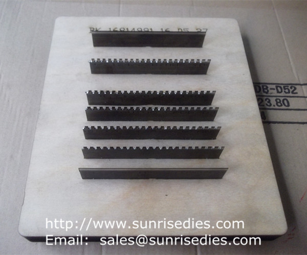 Buy cheap Perforated knife blade steel cutter dies, perforation steel blade wooden dies product