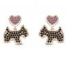 Buy cheap Puppy Earrings Zircon Copper Earrings Beautiful Gifts For Girls from wholesalers