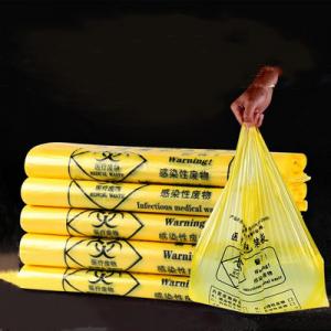 Buy cheap Heat Seal Biohazard Plastic Bag / Biohazard Disposal Bags Environmental Friendly product