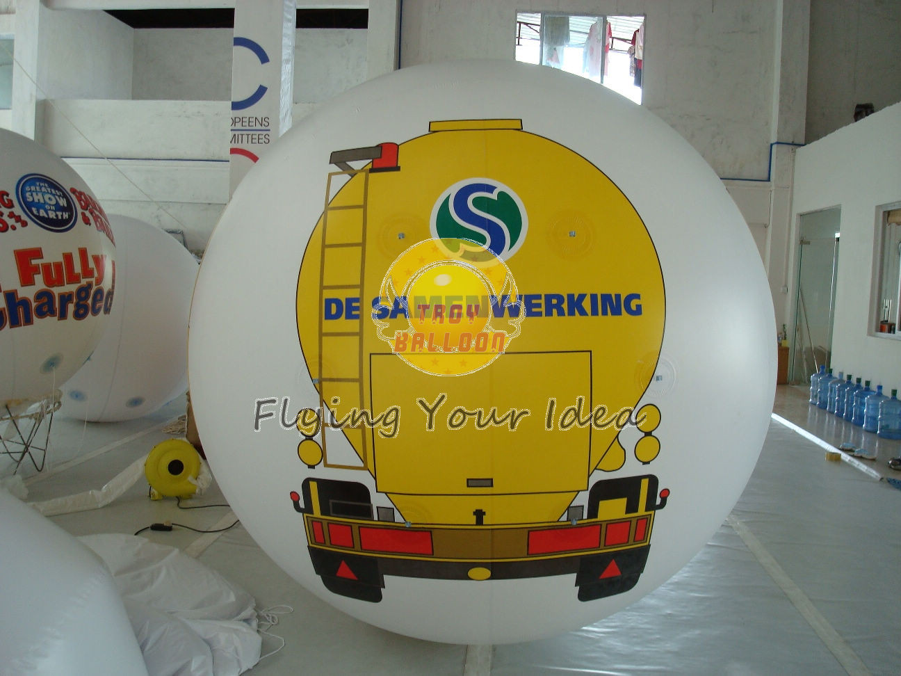 Buy cheap White PVC Large Printed Helium Balloons with UV protected printing for Opening event product