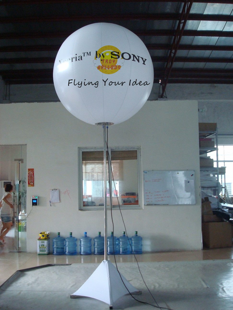Buy cheap Two Sides 1.5m Inflatable Lighting Balloon Digital Printing For Event product