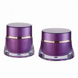 Buy cheap Cosmetic Jars, Made of Acrylic, with Square Shape and 15/30/50g Capacity product