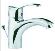 Buy cheap single lever brass basin faucet,high quality kitchen chromed plated faucet product