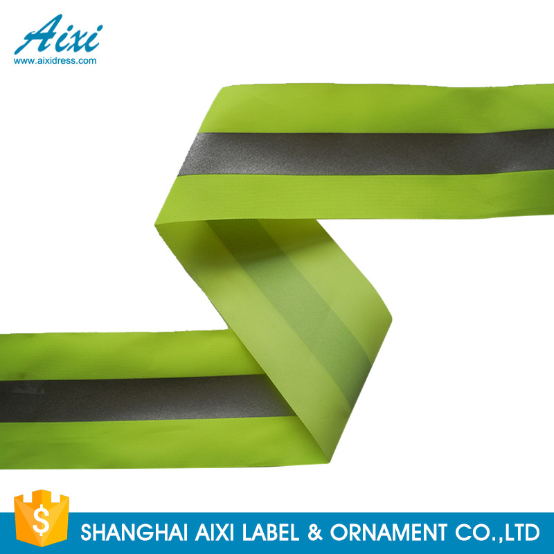 Buy cheap 100% Polyester Ribbons Reflective Safety Tape Single Sided With Offer Printing product