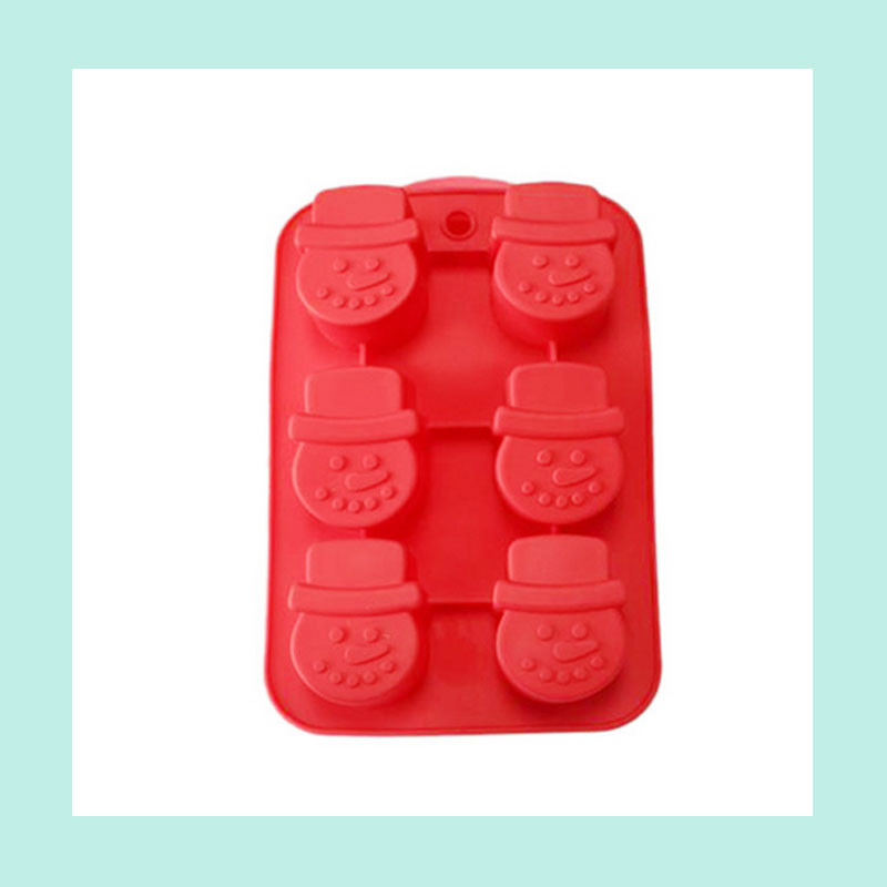 Buy cheap 6 cavity snowman silicone  cake molds ,6 cavity flower silicone cupcake  molds product