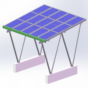 Buy cheap Ground Aluminum Solar Panel Mounting System Trapezoid Design Reducing Costs product