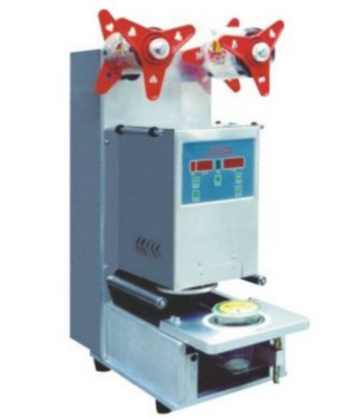China House Use Bubble Tea Machine Manual / Semi - Auto Plastic Cup Sealing Machine 95mm on sale
