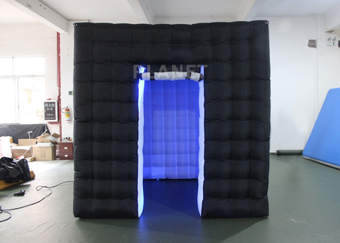 Buy cheap Durable Inflatable Cube Photo Booth Enclosure Black Exterior And White Interior product
