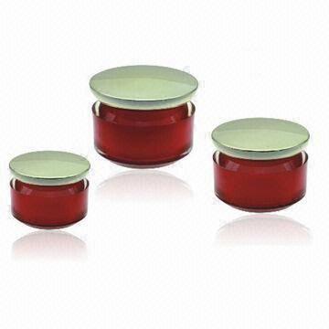 Buy cheap Cosmetic Acrylic Jars for Skin Care Cream, Various Colors are Available, OEM Orders are Welcome product