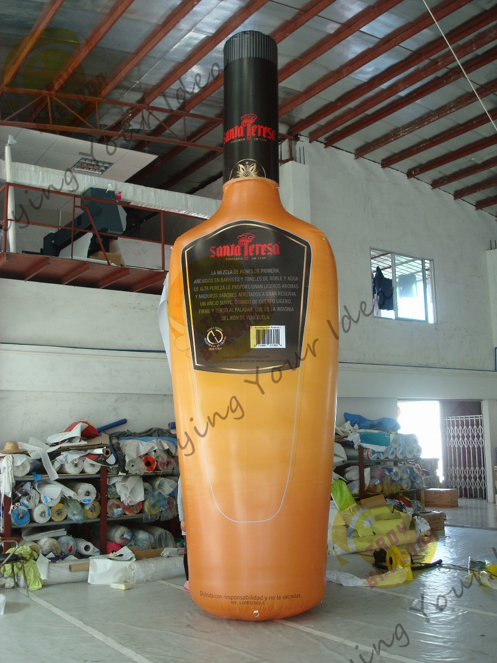 Buy cheap Yellow Giant Inflatable Beer Bottle / Advertising Custom Inflatable Balloons product