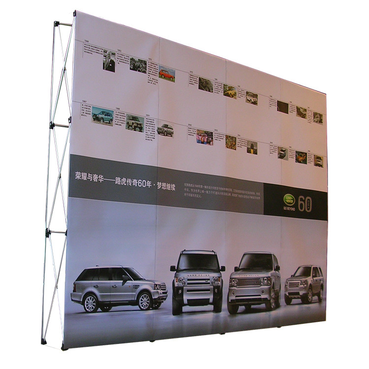Buy cheap Easy Installation Trade Show Backdrop Displays Folding Banner Stand Smooth Surface product