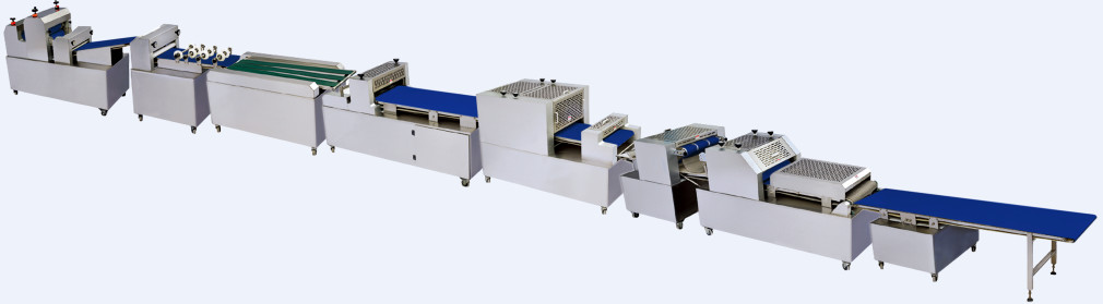Buy cheap Bread Making Equipment Croissant Production Line With Coiling Mechanism Siemens Panel product