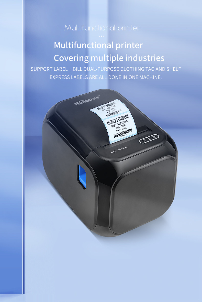 Buy cheap Thermal printer High Efficiency mini size 203dpi USB Bluetooth direct thermal label printer product