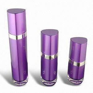 Buy cheap Triangle Shape Cosmetic Bottles, Made of Acrylic, Available in Various Colors product