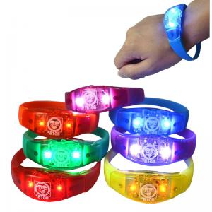Buy cheap Colorful Environmental Concert Lighting Bracelet Logo Customized product