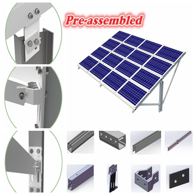 Buy cheap preassembled Framed Solar Panel Mounting Bracket product