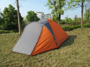 Buy cheap monodome，double skin  camping tent for 3-4 person product