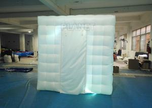 Buy cheap 2.4x2.4x2.4m Small White Inflatable Party Cube Booth Tent With 2 Doors product