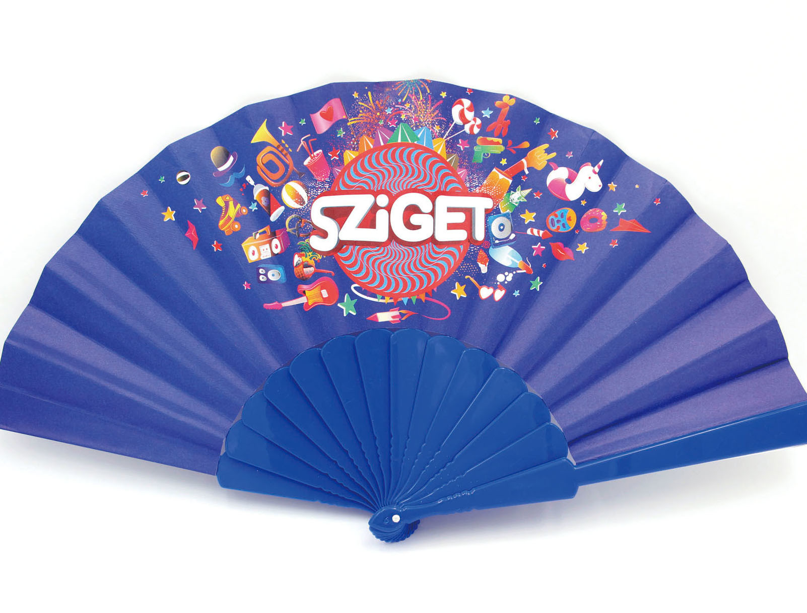 Buy cheap Colorful Promotional Folding Plastic Fan Advertising Fan Logo Customized product