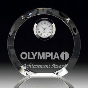 Buy cheap Beautiful Crystal Watches Desk Watch Recognition Awards Logo Custiomized product