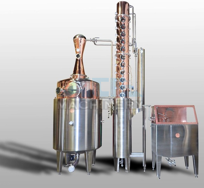 Buy cheap 200L 500L 1000L Red Copper Alcohol Vodka Pot Still Distiller product