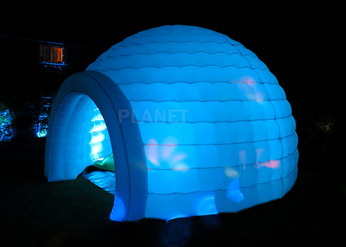 Buy cheap Led Lighting Inflatable Igloo Tent , Oxford Cloth Inflatable Tents For Parties product