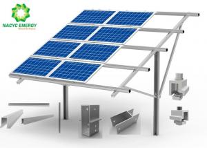 Buy cheap SGS Portrait Orientation 500W Solar Ground Racking System product