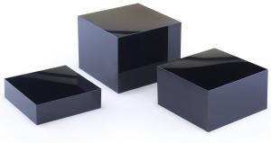 Buy cheap Hollow Bottom Cube Small Acrylic Display Box Set Of 3 Nesting Risers product