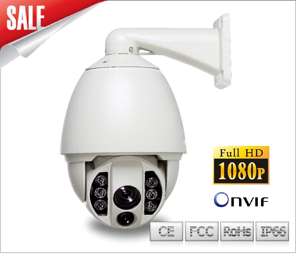 Buy cheap 2.0Megapixels HD IP IR High Speed Dome Camera With 3G product