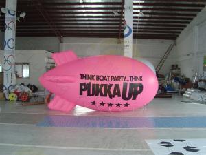Buy cheap Inflatable Advertising Helium Zeppelin , Openning Events Pink PVC Inflatables product
