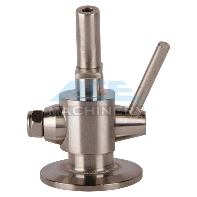 Buy cheap Hygienic Stainless Steel 304 Manual PTFE Sealing Clamp Sample Valve Stainless Steel Automatic Return Aspetic Sample Val product