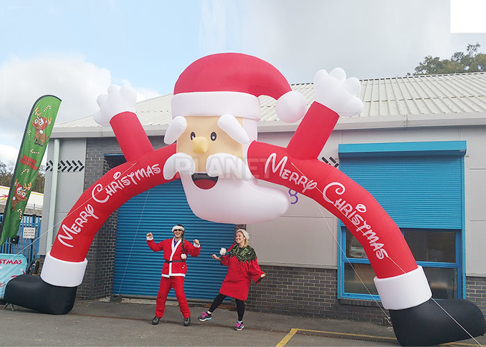 Buy cheap Santa Claus Christmas Inflatable Archway 210 D Oxford Cloth For Outdoor Event product