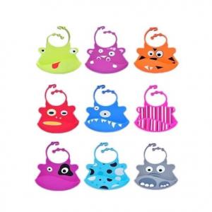 Buy cheap cute style silicone baby bib ,colorful silicone baby bibs product