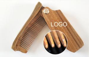 Buy cheap Vintage Folding Hair Wooded Comb Logo Customized Home Supplies product