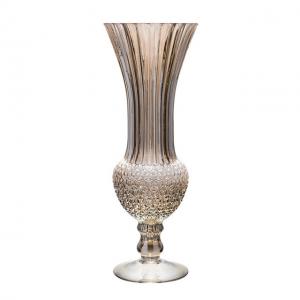 Buy cheap European Glass Vase Rich Bamboo Hydroponic Flowerware Champagne Gold Household Furnishings product