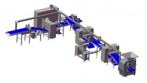 Buy cheap ZKS650 Pastry dough block laminator / capacity 1500kg/hr with retraction machine for Auto.folding product