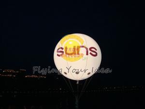 Buy cheap Fireproof 2.5m diameter reusable Inflatable Lighting Balloons for opening event product