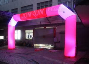 Buy cheap Custom Advertising LED Inflatable Start Finish Arch For Event product