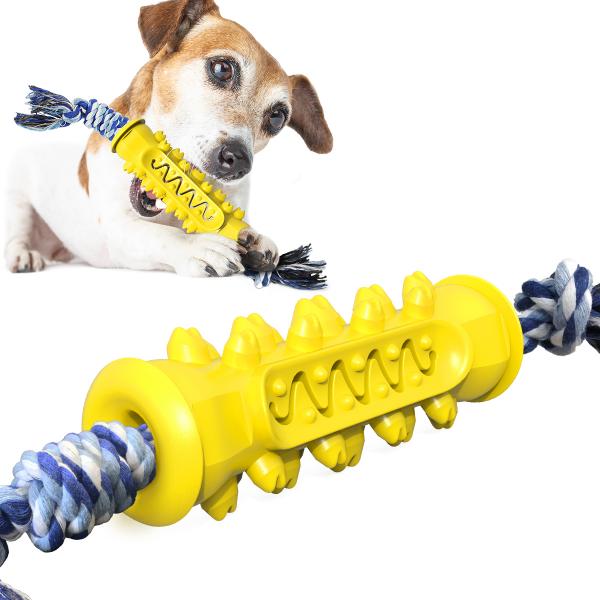 Factory Direct Sale With Rope Single Serrated Molar Stick Pet Dog Teeth Cleaning Dog Training Toy