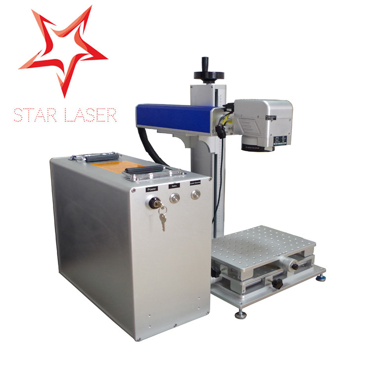 Buy cheap Blue 10W Fiber Laser Marking Machine , Pipe Laser Marking Engraving Machine product