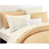 Buy cheap Polyester Cotton Bedsheets Set 4pcs Sateen Stripe Sheets Solid Color Twin Full from wholesalers