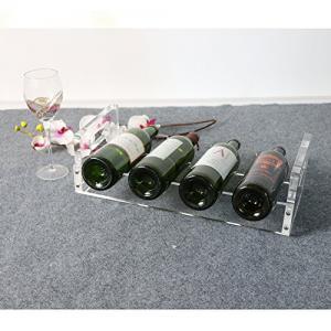 Buy cheap Transparent PMMA Acrylic Wine Rack Stackable 18.9x8x4cm Size product
