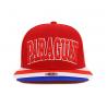 Buy cheap Adjustable 100% Cotton Sports Red Flat Brim Snapback Hats 3D Embroidery Custom from wholesalers